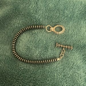 King baby hematite toggle bracelet